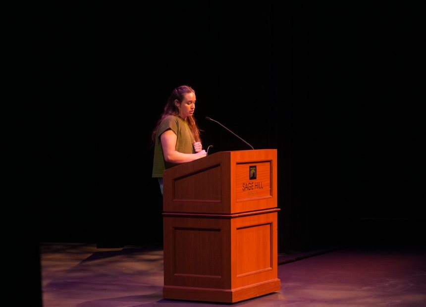 Stage coverage during a keynote